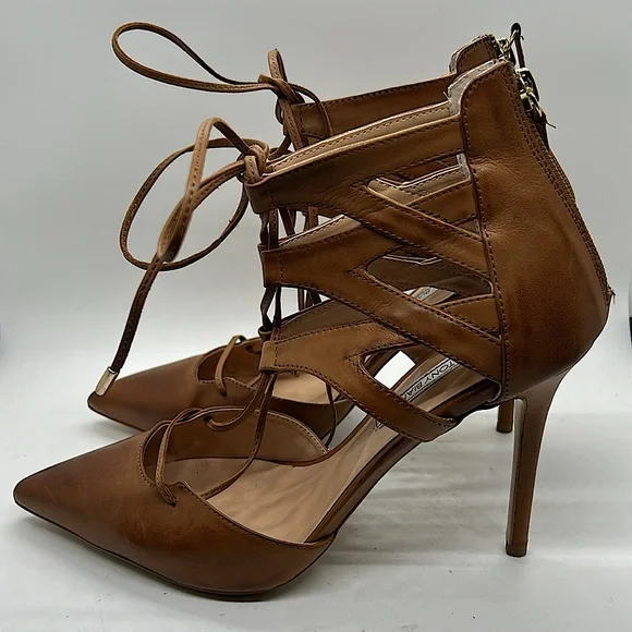 Tony Bianco NWT Sexy Tan Monaco Pointed Toe Stiletto Heels Shoes **Size 9**🔥🔥 - Picture 4 of 7